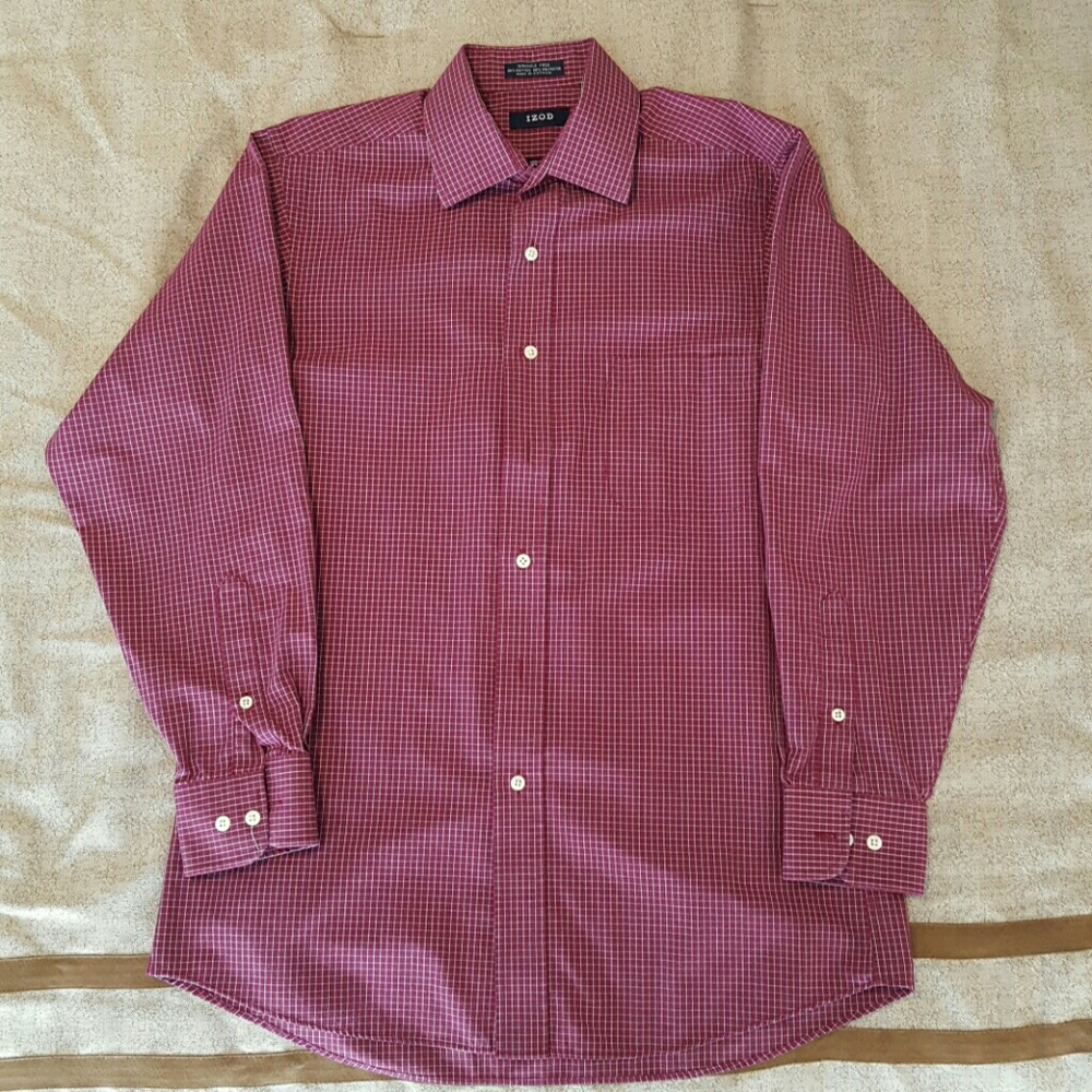 Izod checked shirt.