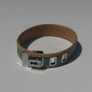 Fossil leather wrap bracelet