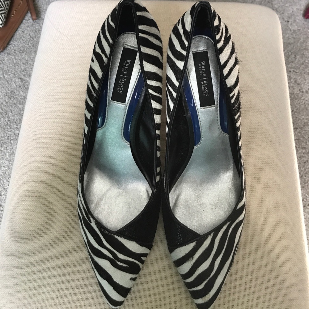 Black & White zebra heels