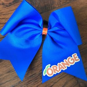 Stingrays Orange Cheer Bow