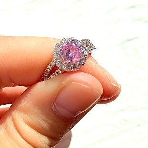 Rose Blush Pink Cocktail Ring!