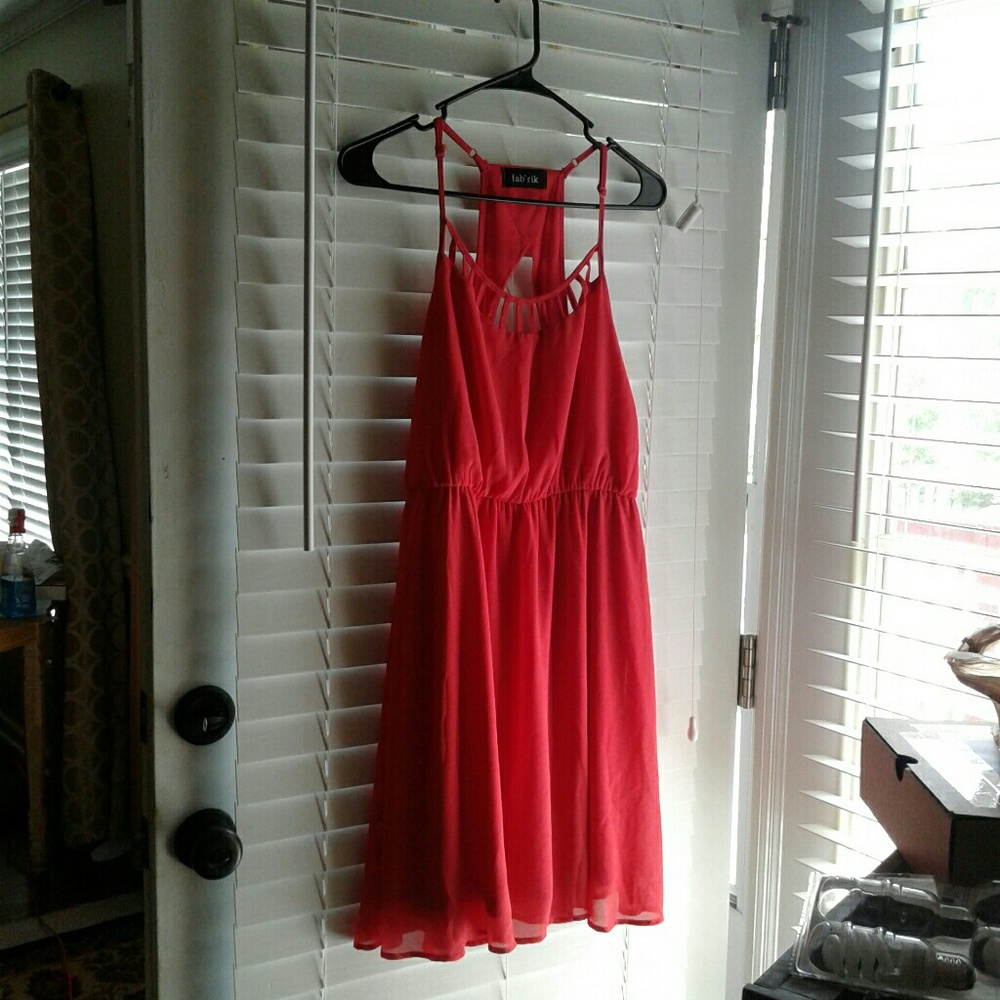 Red/coral color dress