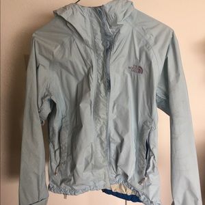 Light Blue North Face Raincoat