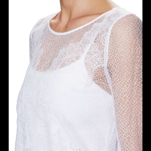 The Kooples Tops - NWOT! The Kooples white lace overlay S