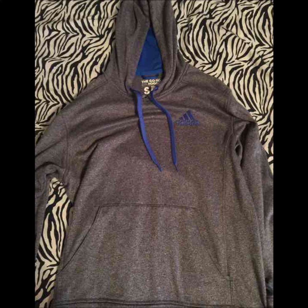 Grey adidas hoodie
