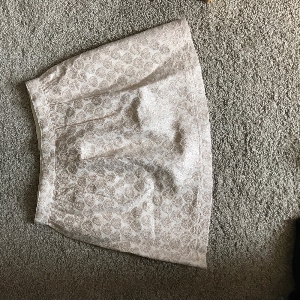 White and gold girls skirt