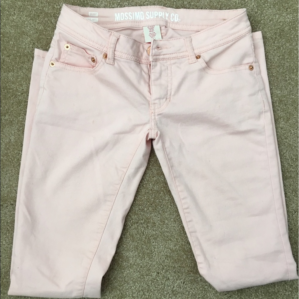 Mossimo Supply Co. Pink Skinny Jeans