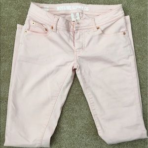 Mossimo Supply Co. Pink Skinny Jeans