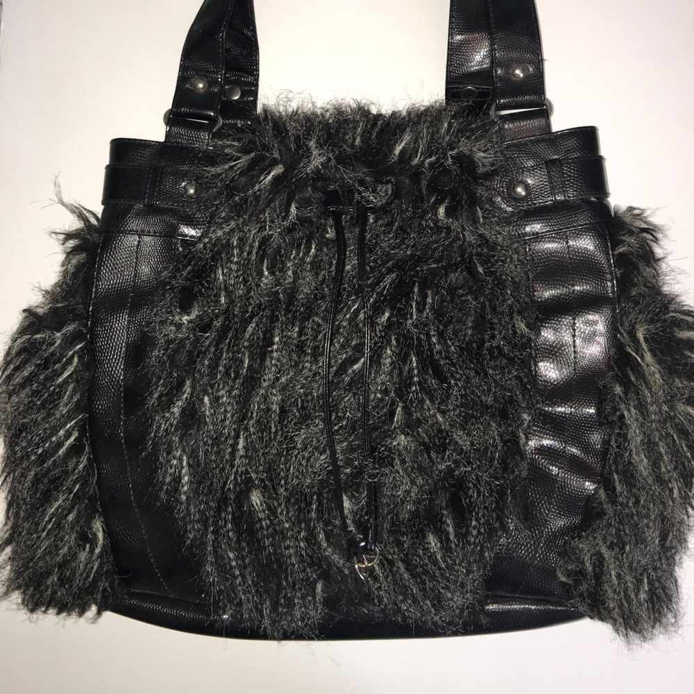Faux Fur Purse.