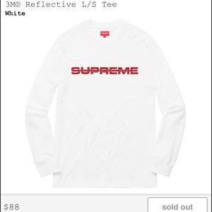 Supreme 3M Reflective Tee Medium