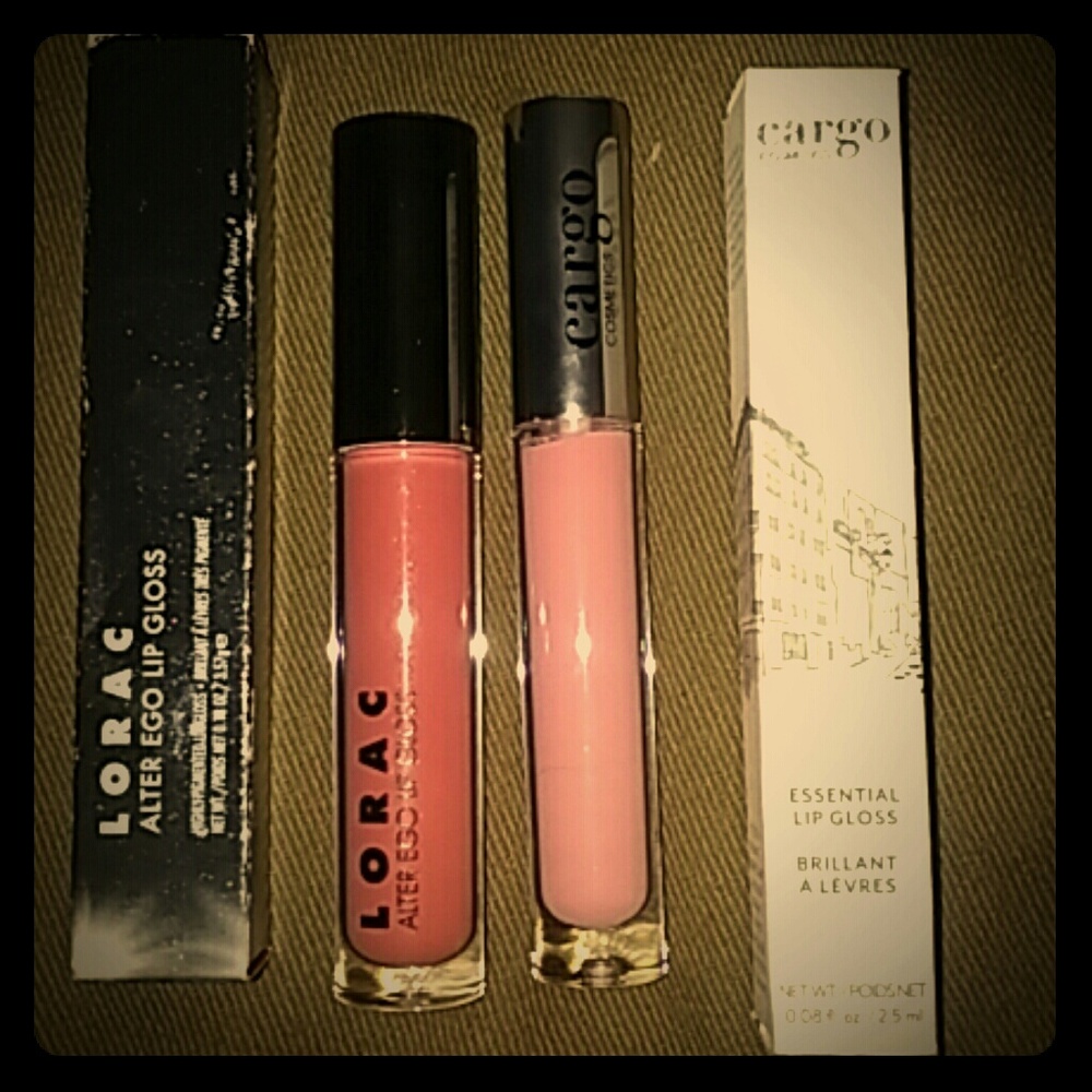 NIB Lorac and Cargo lipgloss bundle
