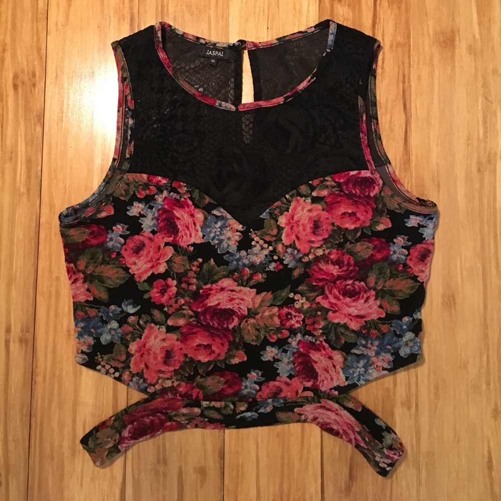 Rose crop top