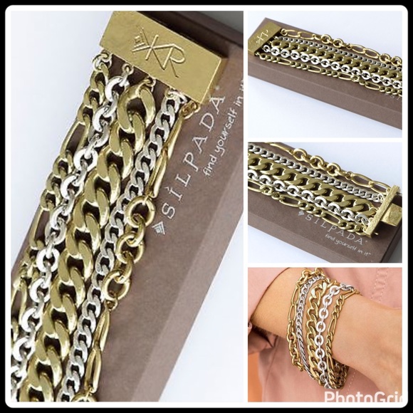 TOUGH LUXE CHUNKY CHAIN BRACELET - Picture 2 of 7