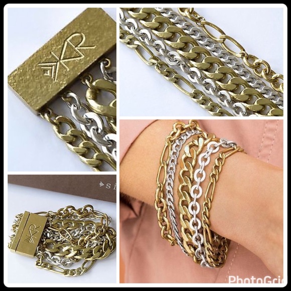 TOUGH LUXE CHUNKY CHAIN BRACELET - Picture 4 of 7