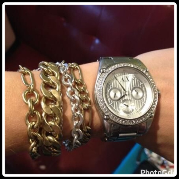 TOUGH LUXE CHUNKY CHAIN BRACELET - Picture 5 of 7