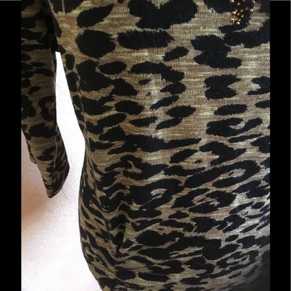 Leopard Print Blouse with Studds - Picture 2 of 2