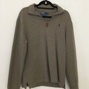 Polo Zip Up Sweatshirt