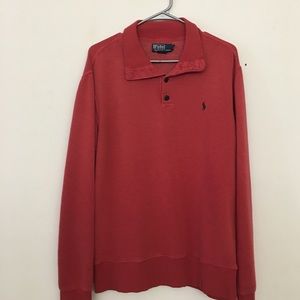 Polo Button Up Sweatshirt
