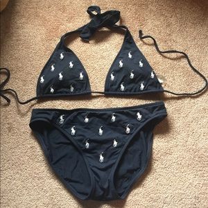 Blue Ralph Lauren two piece swimsuit