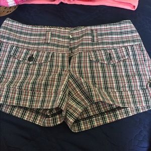 Plaid shorts