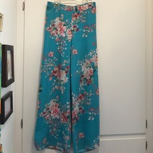 Forever 21 high waisted floral pants