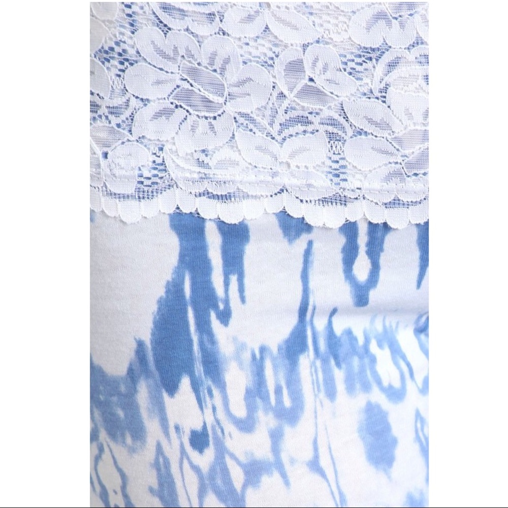 🚨LAST🚨ASHTON lace detail lounge pants -BLUE - Picture 3 of 3