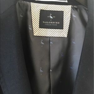 Tailorbyrd Navy Blue stretch wool blend Blazer