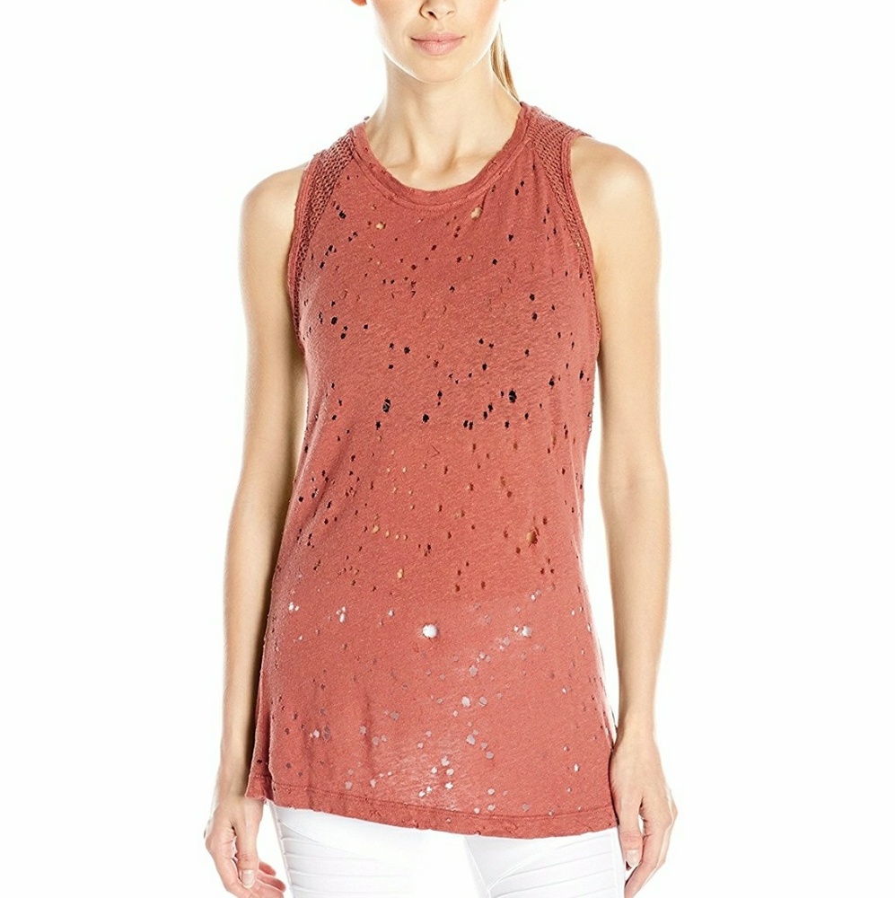 Koral Chord Open Back Top, sandstone