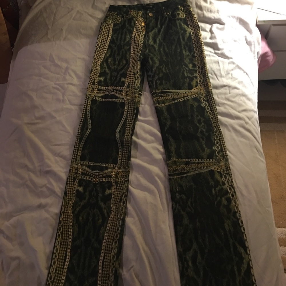 Authentic Roberto Cavalli Chain Design Jeans