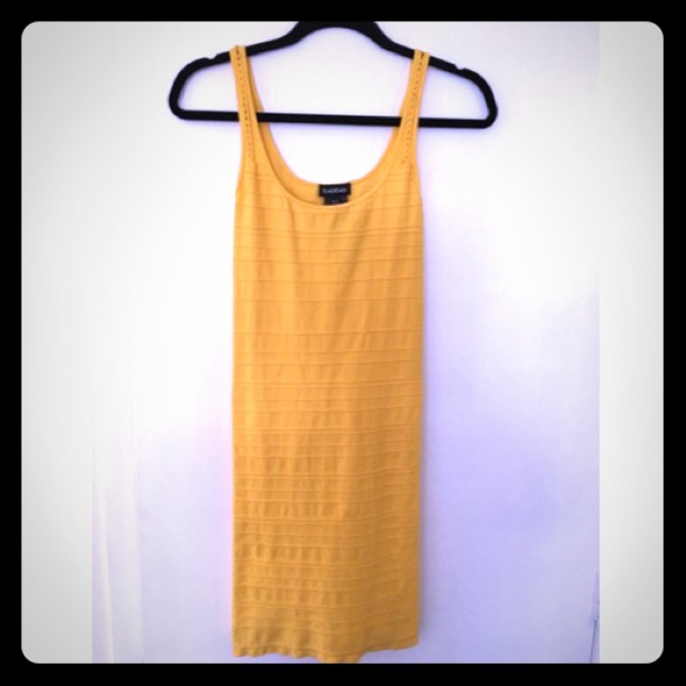 Bebe Yellow Dress M/L