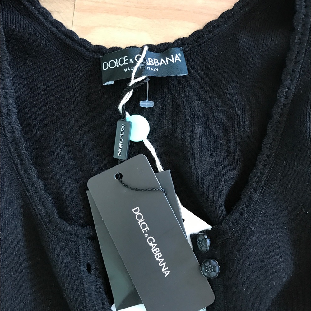 Dolce and Gabbana black cardigan
