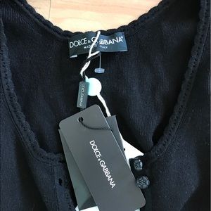 Dolce and Gabbana black cardigan