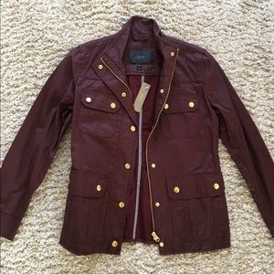 J.Crew Burgundy Spring Jacket