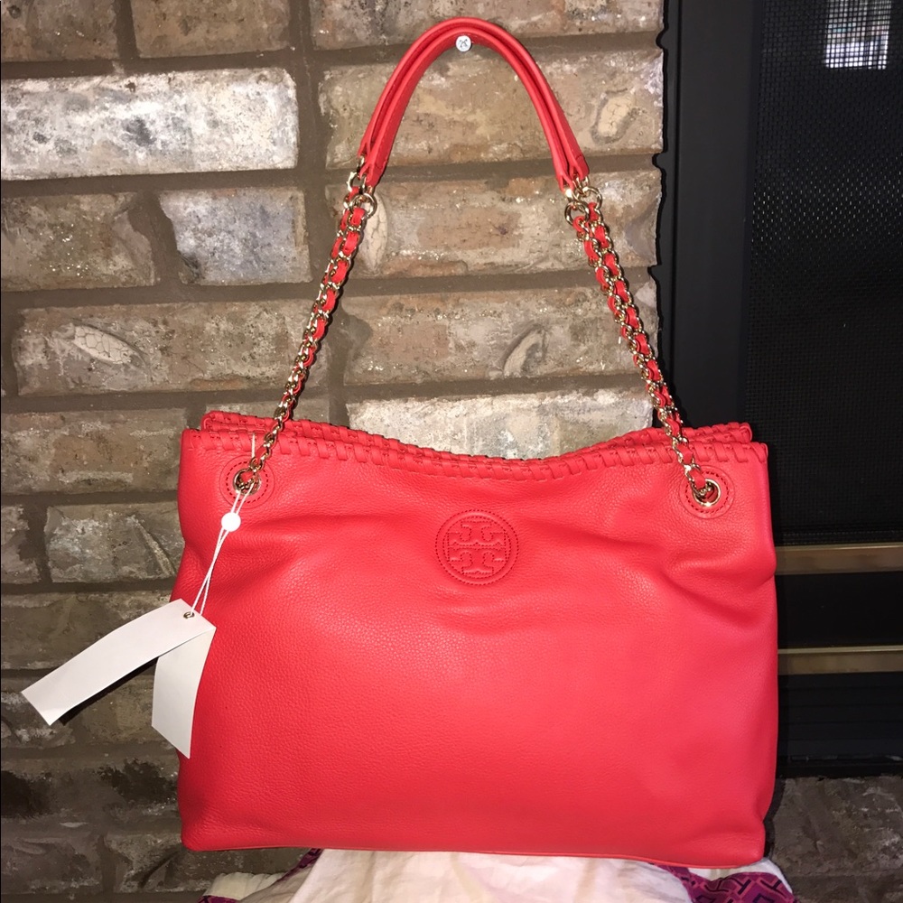 TORY BURCH MARION CHAIN SHOULDER SLOUCHY TOTE🌹🌹