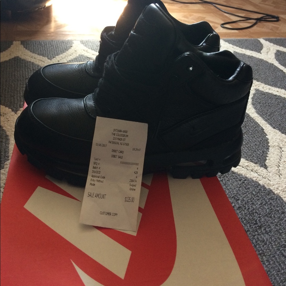 Black acg boots