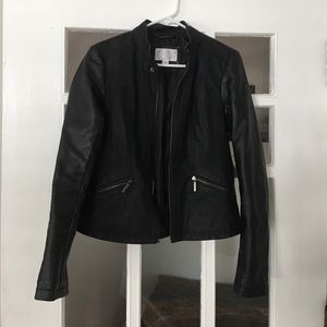 Faux leather jacket