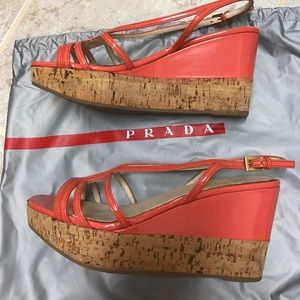 Prada wedge sandal