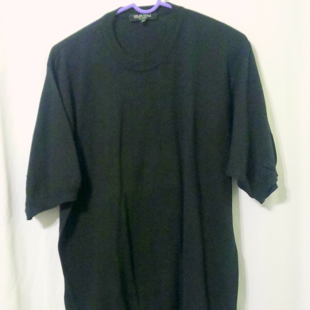 Murano Black Knit Short Sleeve Sweater