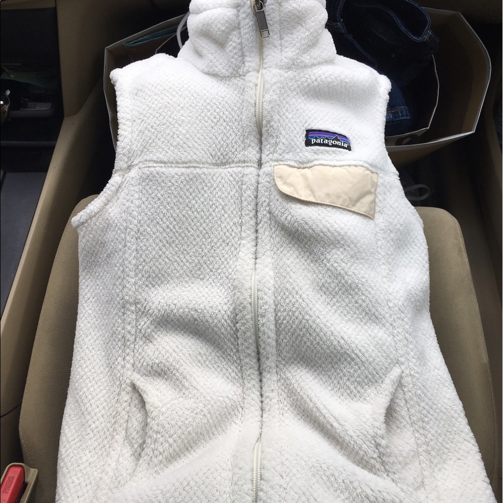 Patagonia cream vest