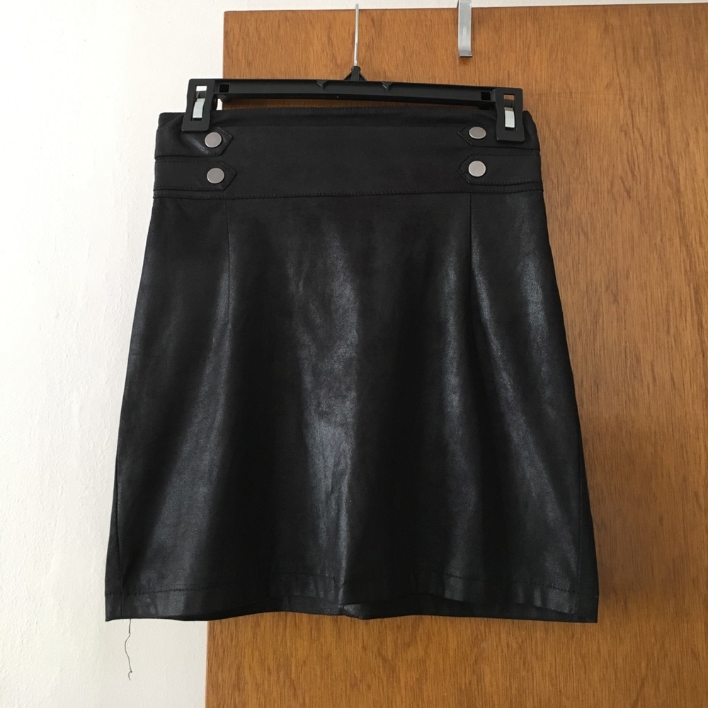 Black high waisted skirt
