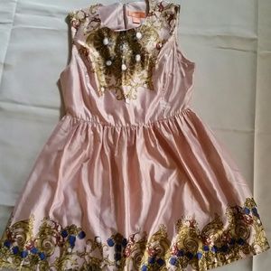 TRADED Joe Fresh Jeweled Print Dress