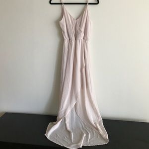 Light pink long dress