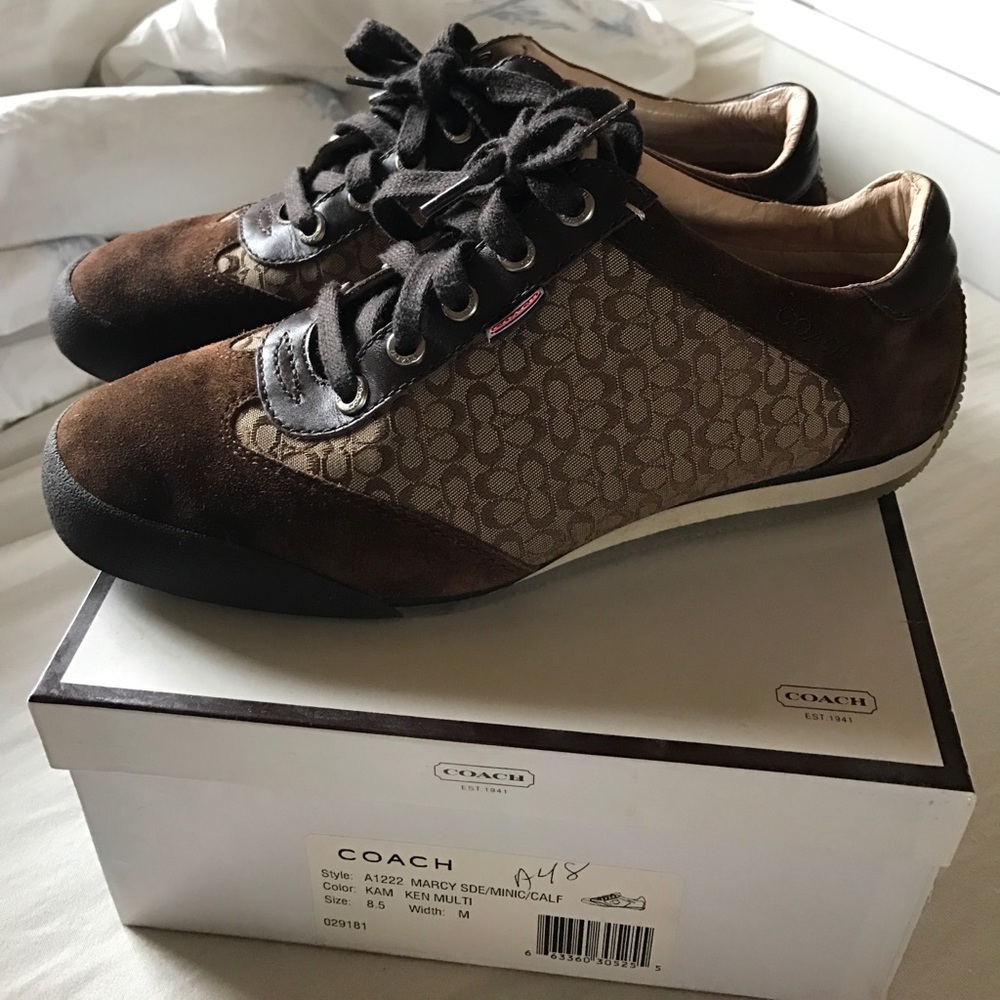 Brown coach shoes