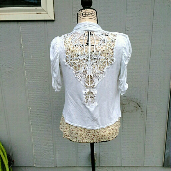 Lace Back High-Low Cardigan - Picture 3 of 3