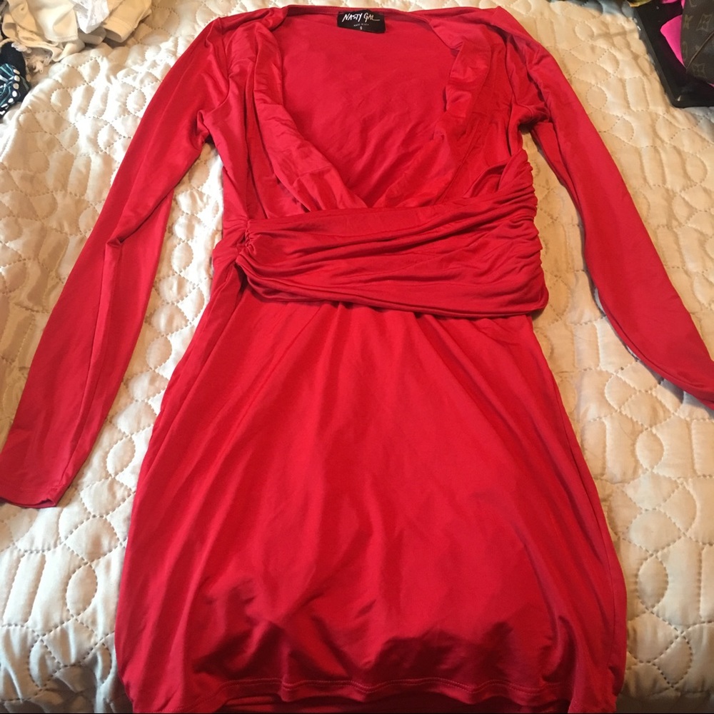 NastyGal long sleeve dress