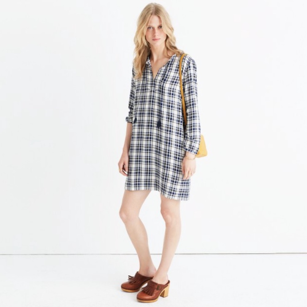 Madewell Plaid Artiste Tunic Dress