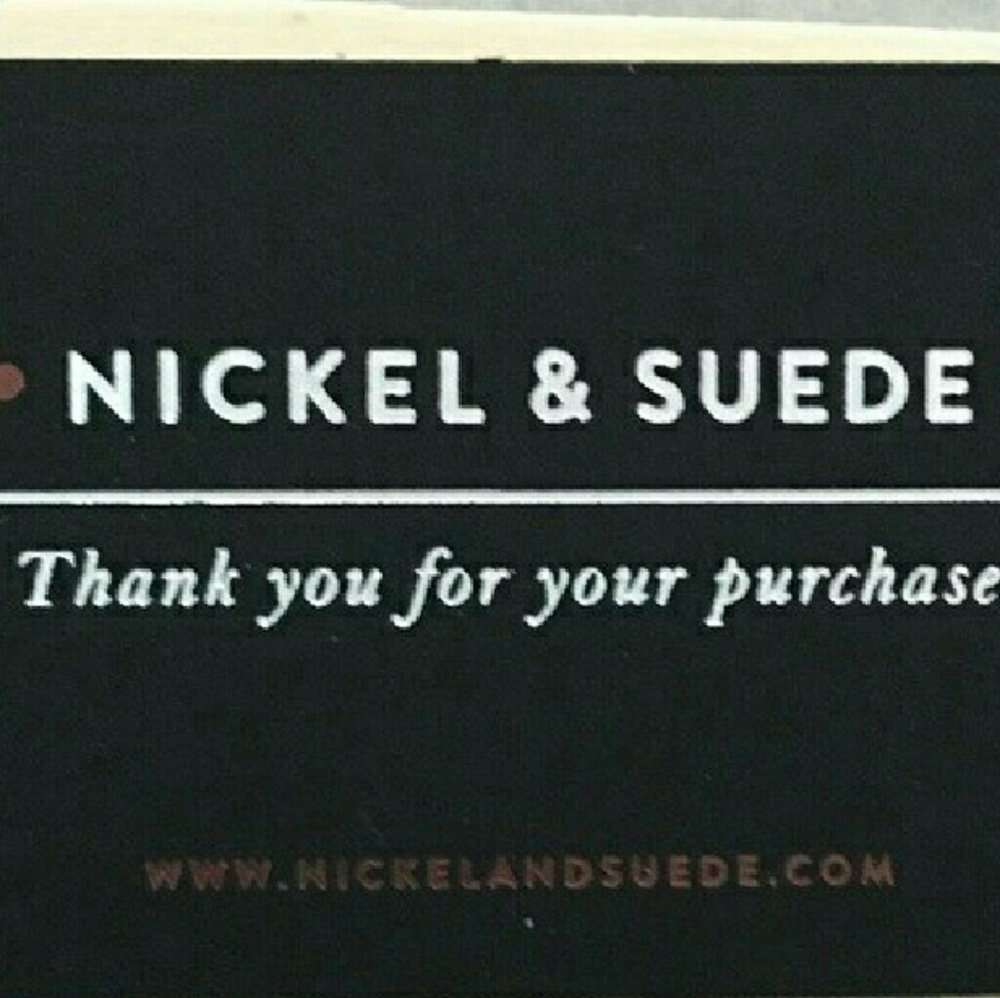 ISO: Nickel & Suede Earrings  (Medium)