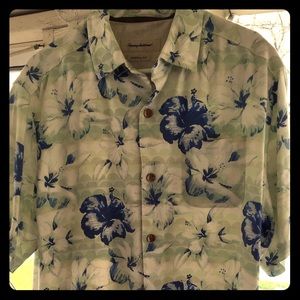 Tommy Bahama 100% Silk Shirt size L