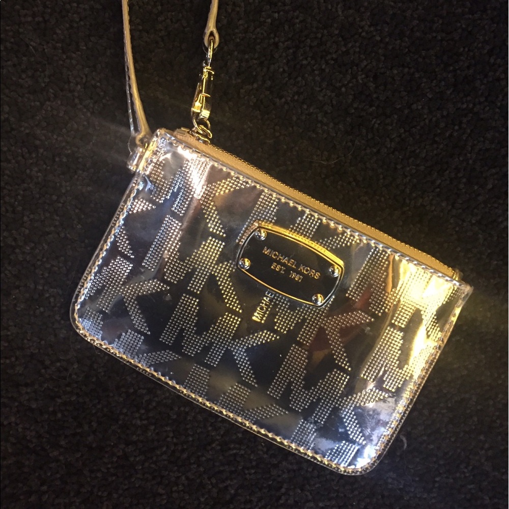 Michael Kors Gold Wristlet