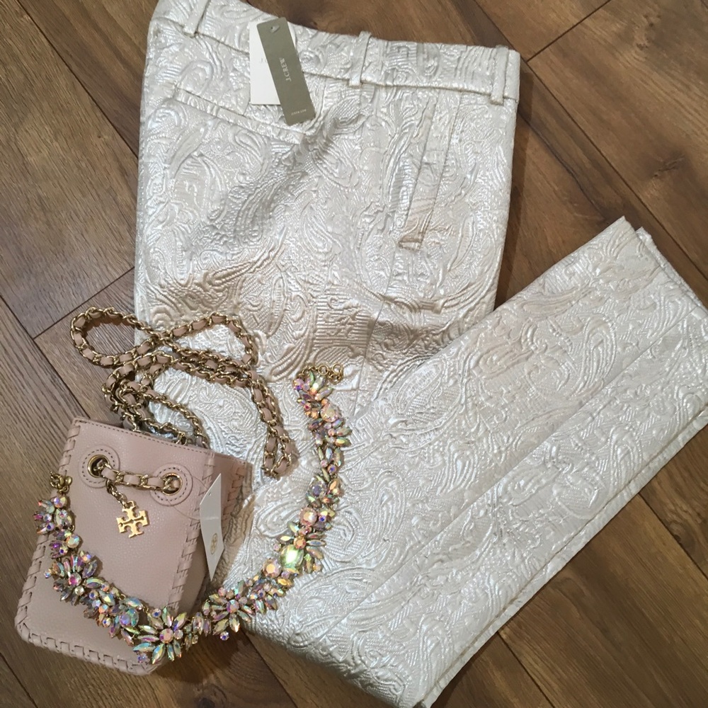 💥NWT J CREW BROCADE PANTS - Picture 3 of 4